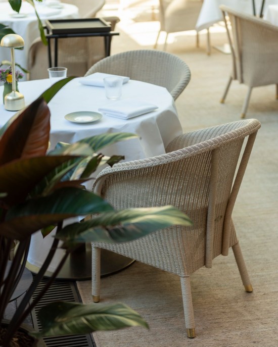 Vincent Sheppard Chester Chaise Lloyd Loom Blanc cassé.