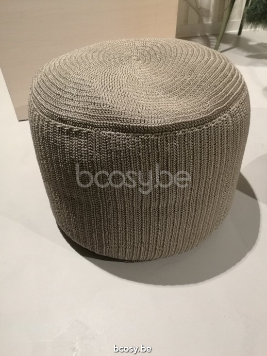 Vincent Sheppard Otto Hocker Taupe Gehäkelte Kordel Polypropylen.