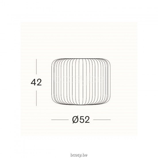 Vincent Sheppard Otto poufs Cordon Crocheté Taupe Polypropylène.
