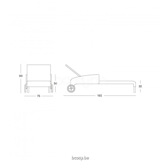 Vincent Sheppard Safi Sunlounger With Arms Black Wicker Polyethylene.