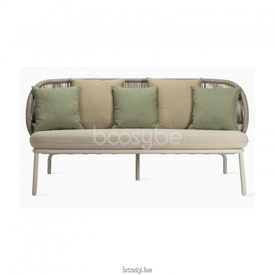 Vincent Sheppard Kodo Lounge Sofa Dune White Aluminium frame Dune White Touw Polypropyleen.