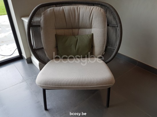 Vincent Sheppard Kodo Cocoon Fossil Grey Aluminium frame.