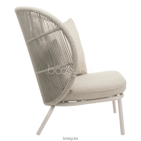 Vincent Sheppard Kodo Cocoon Rahmen aus Dune Weiß Aluminium Dune Weiß Seil Polypropylen.