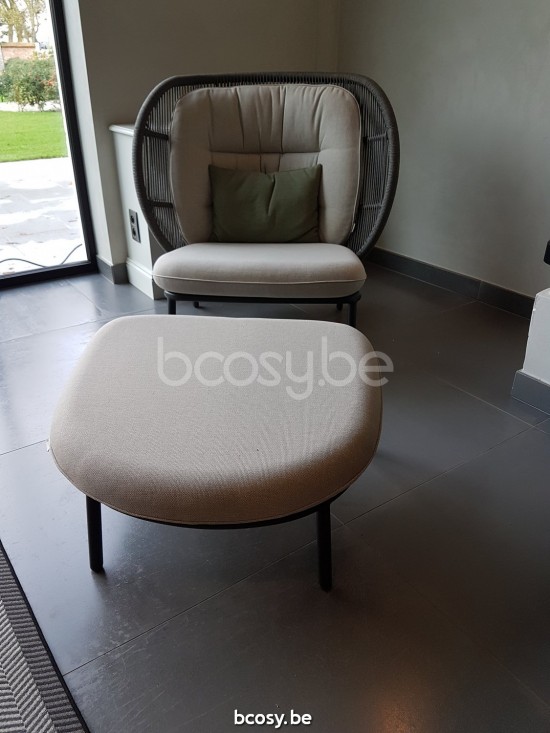 Vincent Sheppard - Tabouret KODO - Gris Fossile Kodo Repose-pieds cadre en Aluminium Gris fossile.