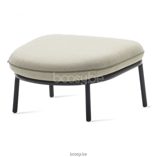 Vincent Sheppard Kodo Voetsteun Fossil Grey Aluminium frame.