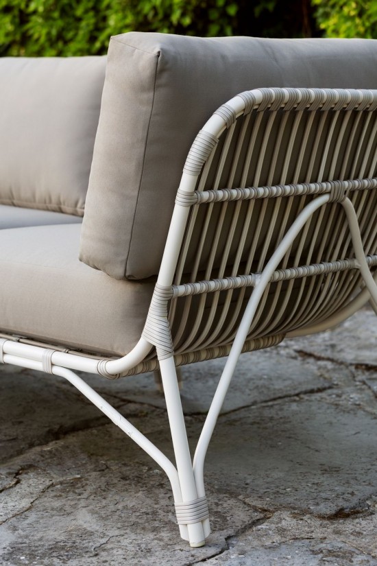 Vincent Sheppard Lucy Modular Ecke Off-white Flechtwerk Polyethylen.