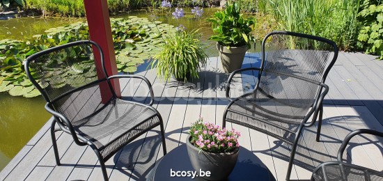 Vincent Sheppard Loop garden outdoor lounge sets Black Aluminium frame Black Wicker Polyethylene.