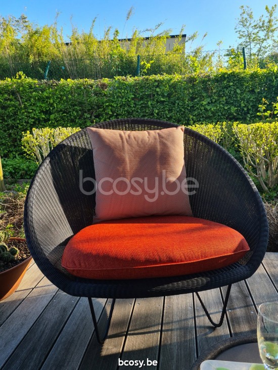 Vincent Sheppard GIPSY COCOON - noir Gipsy Cocoon Black Hairpin Base cadre en Acier Noir Tressage Noir Polyéthylène.