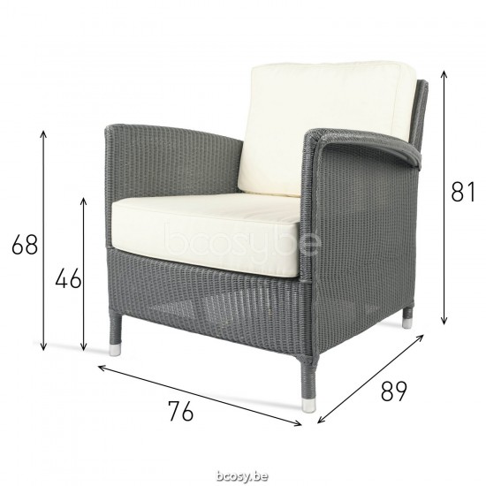 Vincent Sheppard Dovile Lounge Chair Pure White Lloyd Loom.