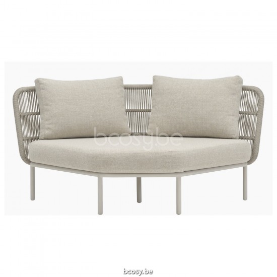 Vincent Sheppard Kodo Modulaire hoek Dune White Aluminium frame Dune White Touw Polypropyleen.