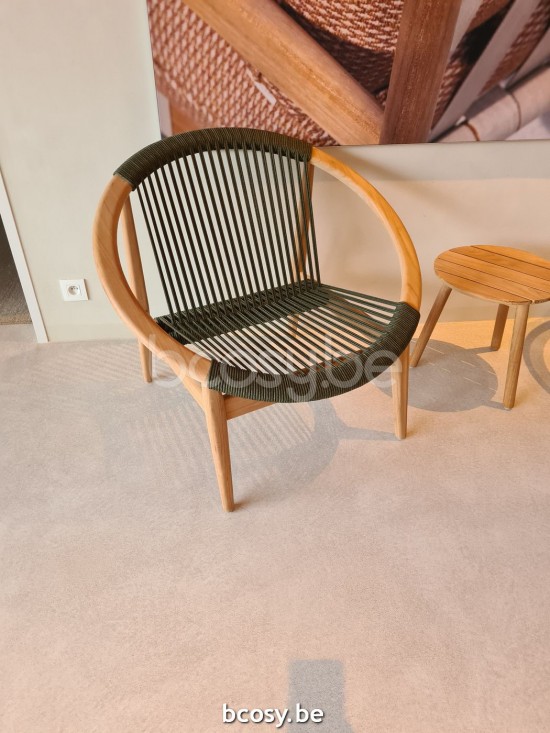 Vincent Sheppard Frida Fauteuil de repos cadre en Corde Vert foncé Polypropylène.