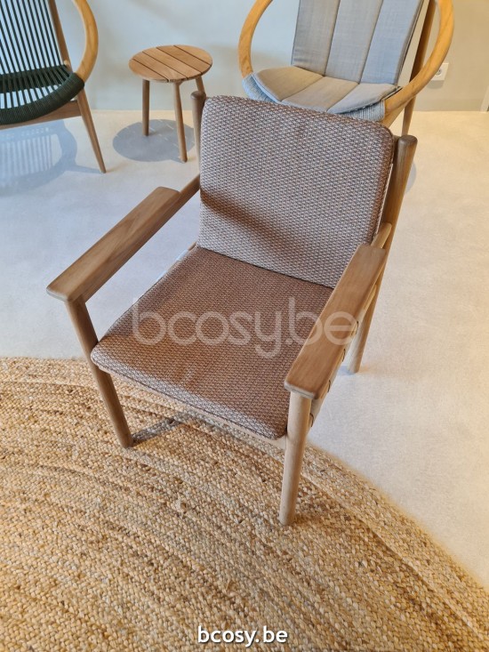 Vincent Sheppard Oda Stuhl Rahmen aus Flachs Stoffstreifen Polypropylen.