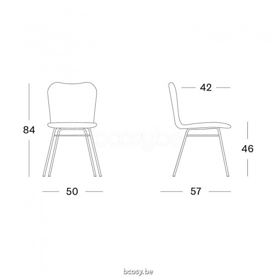 Vincent Sheppard Lena Dining Chair Black Powder Coated Steel A frame Black Wicker Polyethylene.