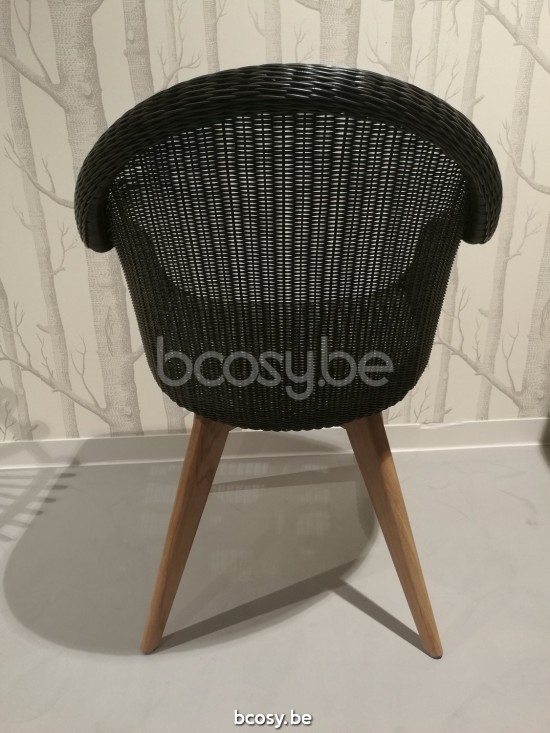 Vincent Sheppard Edgard Aussensessel Gartensessel gartenstuhl gartenstuehle mit armlehne Rahmen aus Unbehandelt Teakholz Mokk