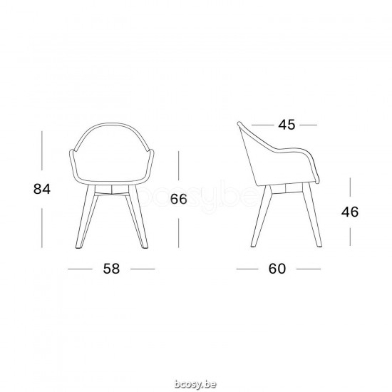 Vincent Sheppard Chaise Edgard base teck Edgard Chaise cadre en Teck Non traité Tressage Noir Polyéthylène.