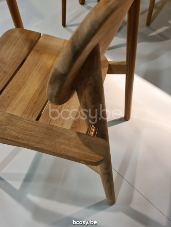 Vincent Sheppard Freya garden outdoor dining chairs Untreated Teak frame.