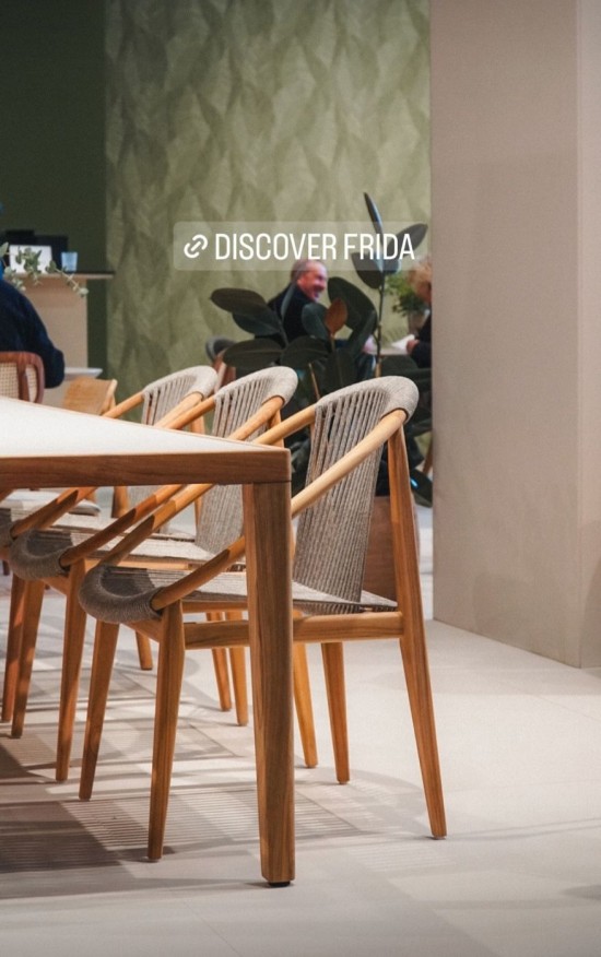 Vincent Sheppard Frida Stuhl Rahmen aus Unbehandeltes Teakholz Dune Weiß Seil Polypropylen.