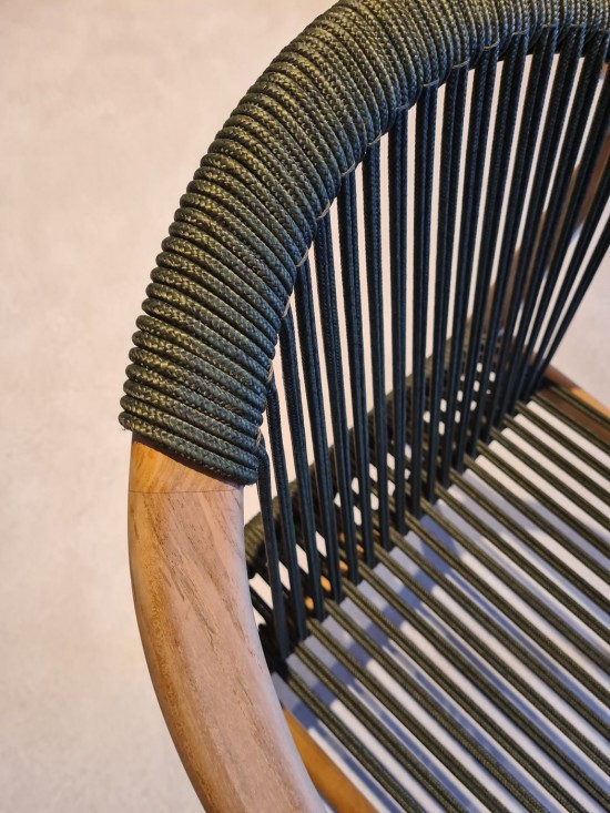 Vincent Sheppard Frida Tuinstoelen frame Donkergroen Touw Polypropyleen.