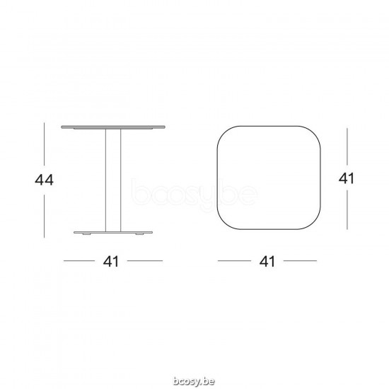 Vincent Sheppard Kodo Garden Side Table Fossil Grey Aluminium frame Flint Ceramic top.