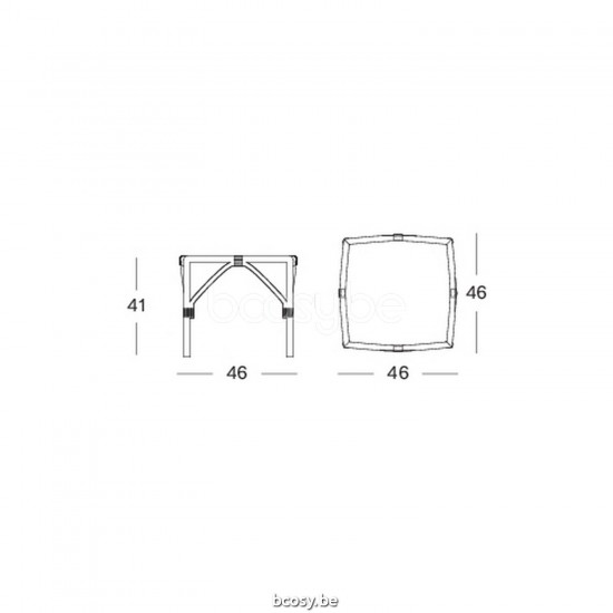 Vincent Sheppard Lucy Table d'appoint de jardin Cordon en osier Blanc cassé Polyéthylène.