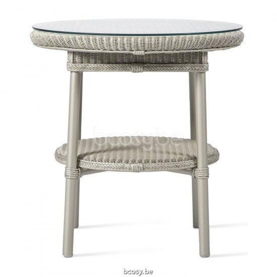 Vincent Sheppard Avignon Tables d'appoint de jardin Lloyd Loom Blanc pur.