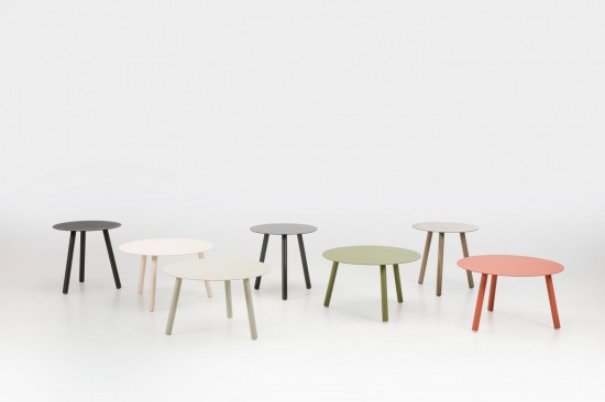 Vincent Sheppard Lilo Dia 68 Table ronde de jardin Cadre en Aluminium Vert Sauge dessus de table Aluminium Vert Sauge.