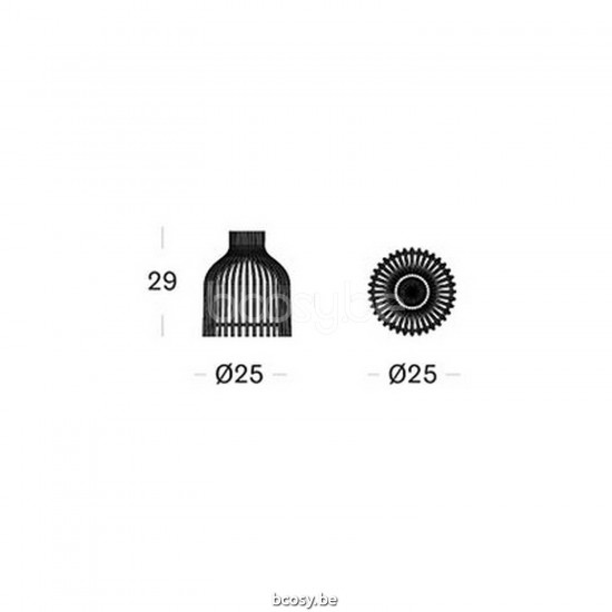 Vincent Sheppard Firefly Rattan Pendant Lamp Small Pure Natural Black Rattan.