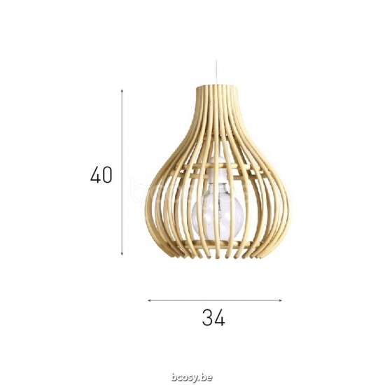 Vincent Sheppard Bulb Rattan Pendant Lamp Small Pure Natural Pure Natural Rattan.