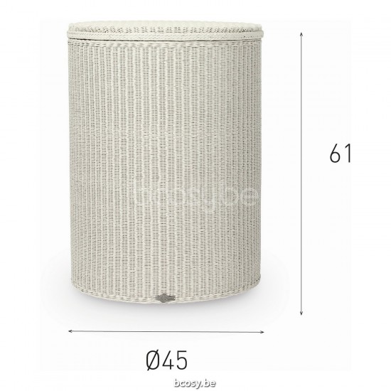 Vincent Sheppard Laura Laundry Basket Snow Lloyd Loom.