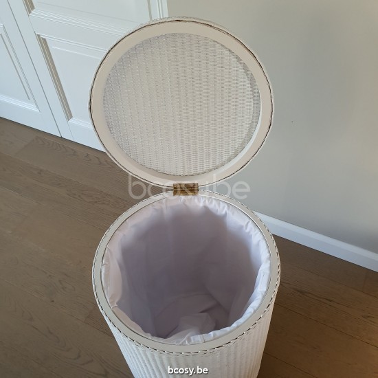 Vincent Sheppard Laura Wäschekorb Reines Weiß Lloyd Loom.