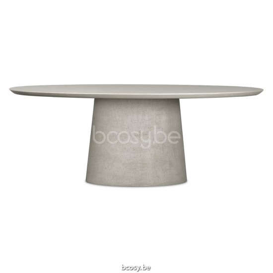 Vincent Sheppard ARI Table à manger Rond - 130 Ari 200x120 Table à manger Ellipse cadre en Minéral Blanc lunaire.