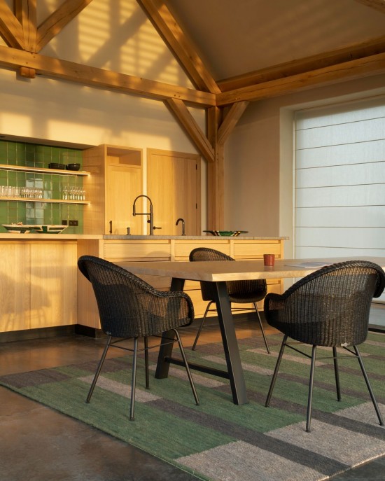 Vincent Sheppard Albert eettafels keukentafels woonkamer Zwart Gepoedercoat Stalen A frame 220x100.