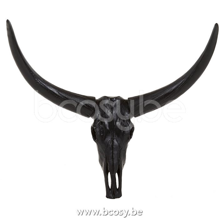 Heerlijk Rodeo Gevoel Lifestyle94 BULL SKULL BLACK S 68x34x45 cm--Lifestyle SCHEDEL BULL BLACK S  68x34x45 cm--Lifestyle 128392 <span style="font-size: 6pt;"> dierenkoppen  hoorns trofeeen dierenschedels diereschedels cranes en resine skulls  tiereschaedel </span> - Wall Art ...