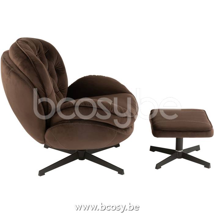 J-Line Relax Zetel+ Voetbank Metaal-Textiel Donker Bruin L83xB88xH84 cm Jline 19523 J-line 19523 style="font-size: 6pt;"> draai-clubzetels- fauteuils-pivotants-turning-seats-drehbare-sessel-couch </span> - Zetels Sofas - BCosy.be Lifestyle Webshop ...