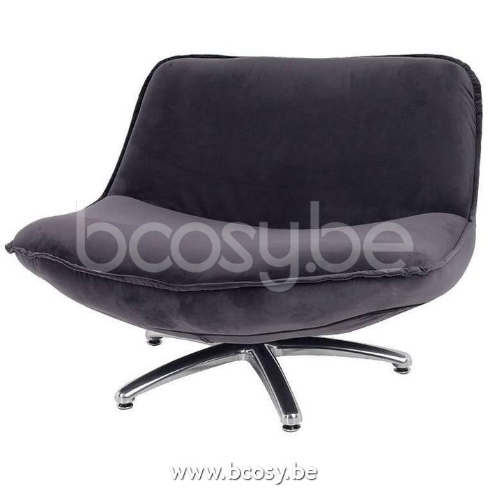 Lifestyle94 FORLI FAUTEUIL SILVER LEG SEVEN ANTHRACITE 67 B94XH68XD85--Lifestyle ZETEL ZILVEREN POTEN FORLI SEVEN ANTHRACITE 67 B94XH68XD85--Lifestyle 124362 <span style="font-size: 6pt;"> chaises pivotantes cup swivel chairs seats </span ...